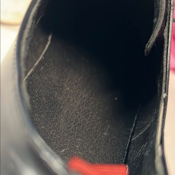 Italian made, Sleek Black Platform Sneakers women's size 10 - Picture 7 of 8